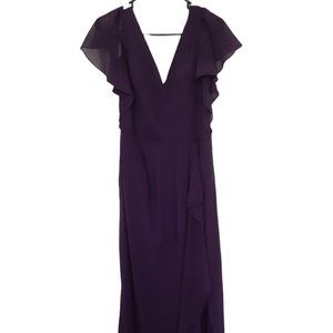 David's Bridal Chainti  Plum Dress